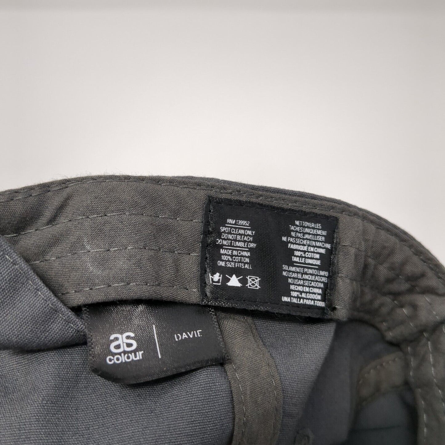 Hop Revolution Slideback Hat Gray One Size Adjustable Solid 6 Panel