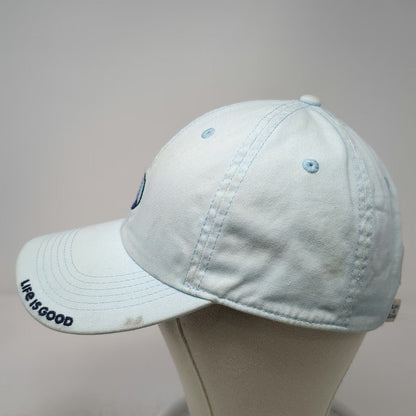 Life is Good Baseball Cap Blue One Size Peace Sign Spread Good Vibes hat