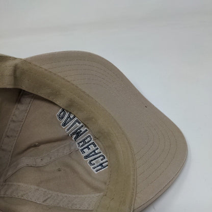 Palm Beach Slideback Hat Tan One Size Adjustable Embroidered E by Elidan