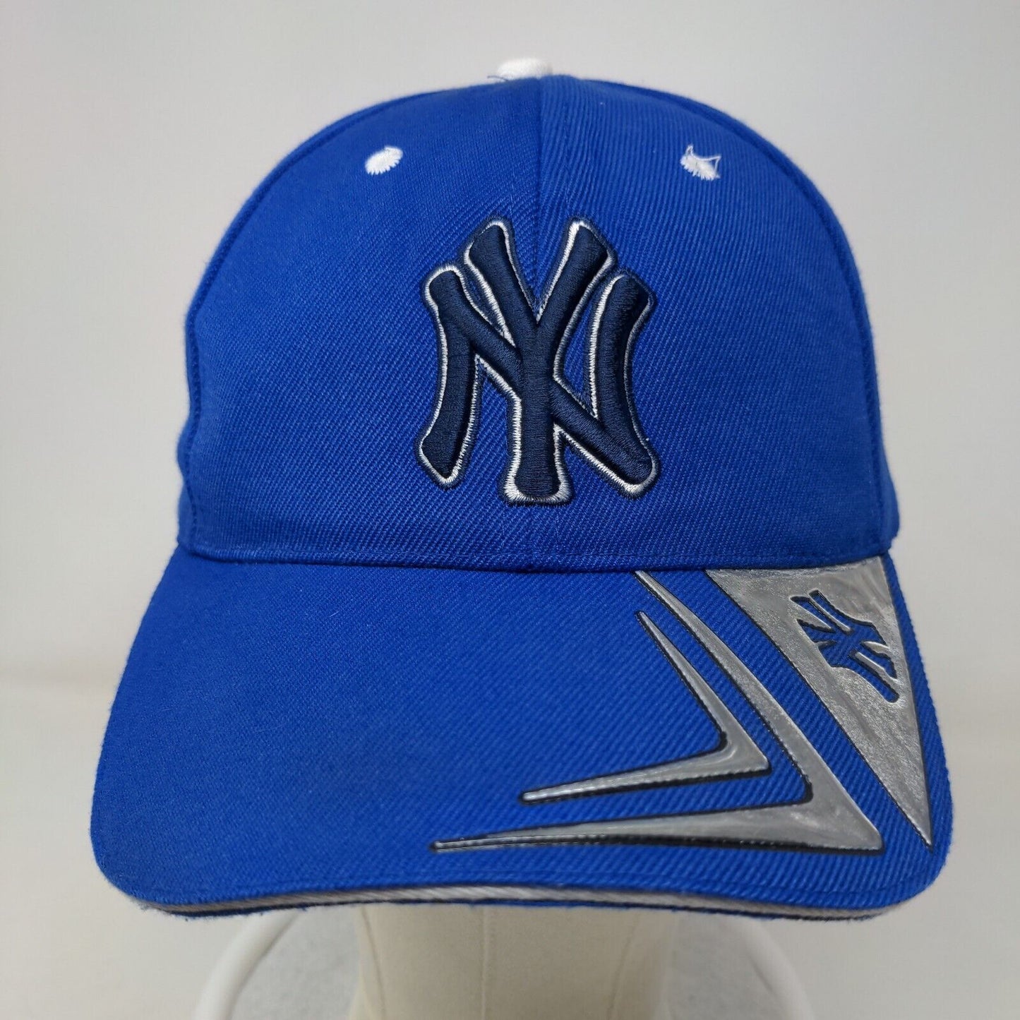 New York Yankees Men's Strapback Hat Blue OSFA Embroidered Logo Bill Hit