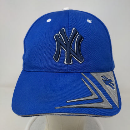 New York Yankees Men's Strapback Hat Blue OSFA Embroidered Logo Bill Hit