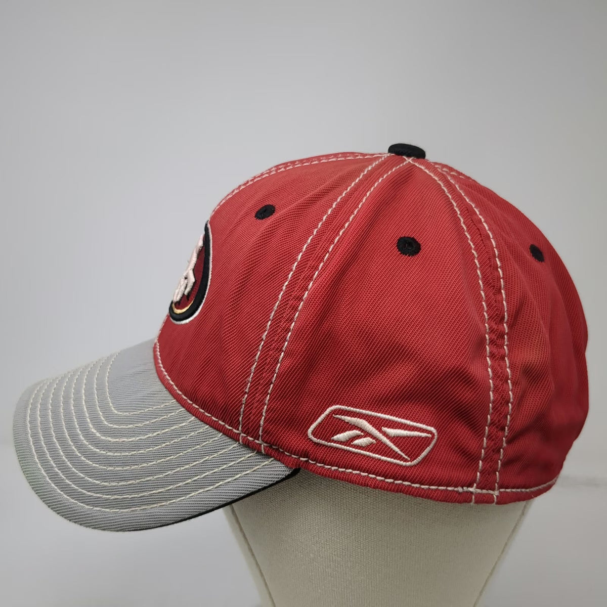 San Francisco 49ers NFL Reebok Red Gray XL Onfield Contrast Stitching Cap Hat