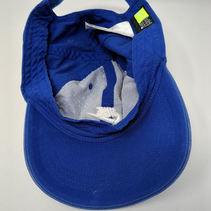 Nike Swoosh Strapback Hat Blue Youth One Size Adjustable Embroidered