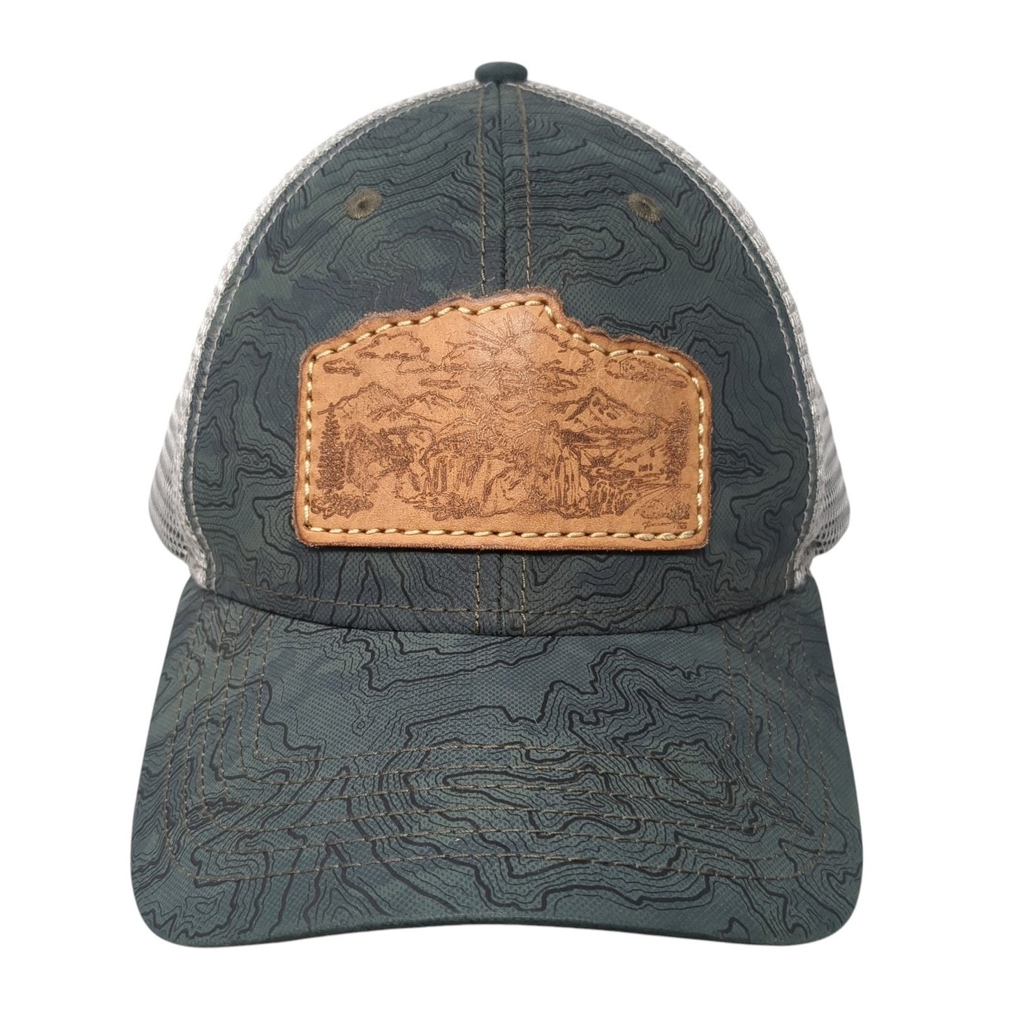 Dri-Duck Trucker Hat Green One Size Adjustable Mesh Back 6 Panel Polyester