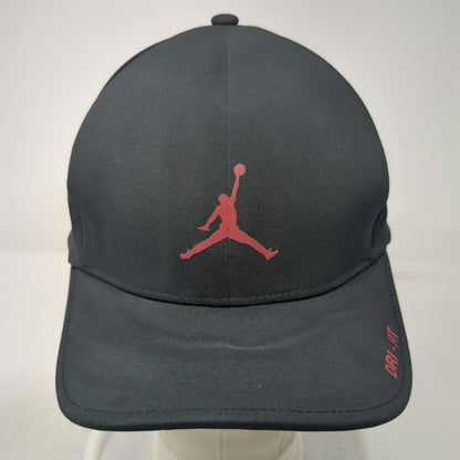 Jordan Baseball Cap Black XL Dri-Fit Jumpman Logo Stretch Fit Athletic Hat