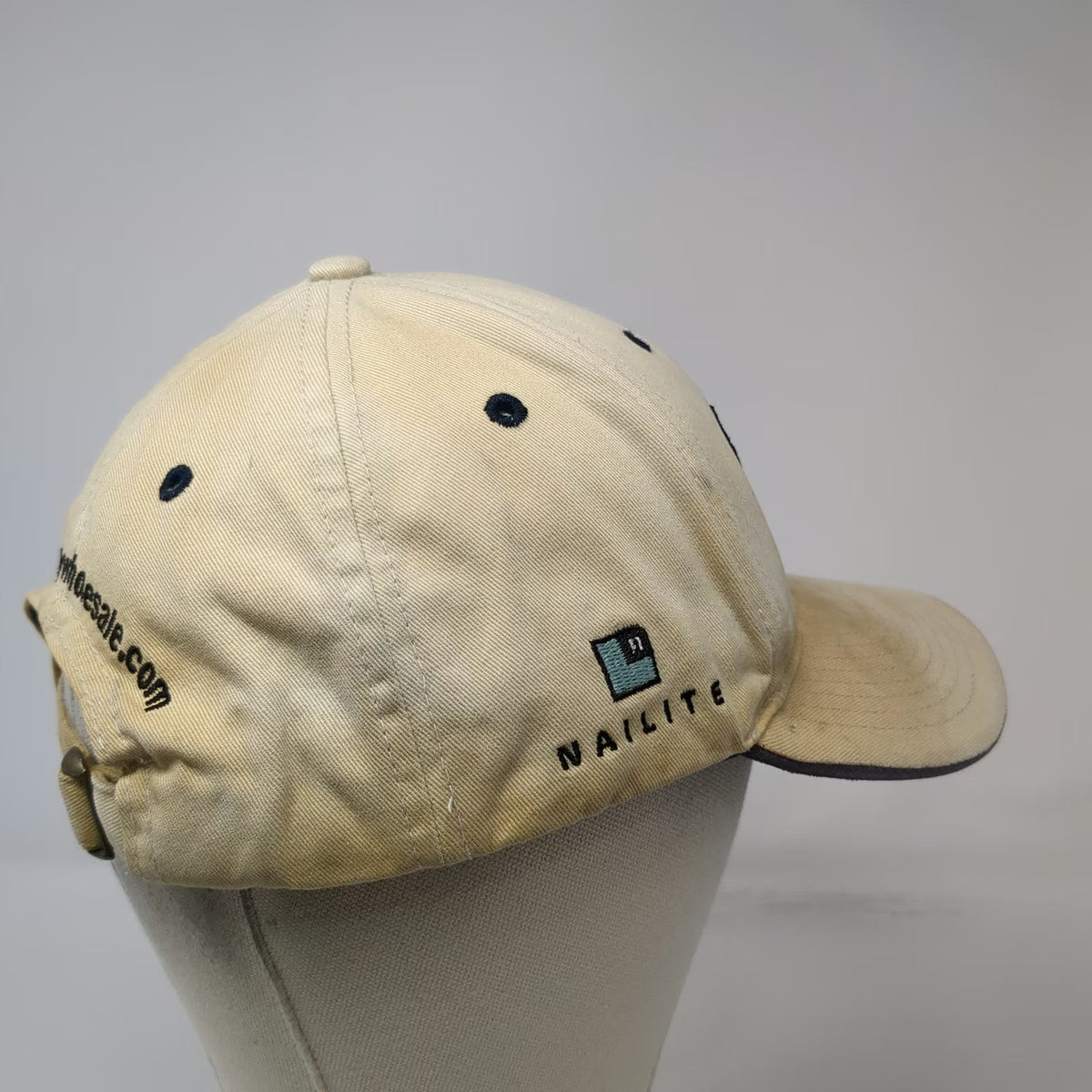 Fairway Baseball Cap Beige One Size Slideback Golf Wholesale Tapco Nailite Hat
