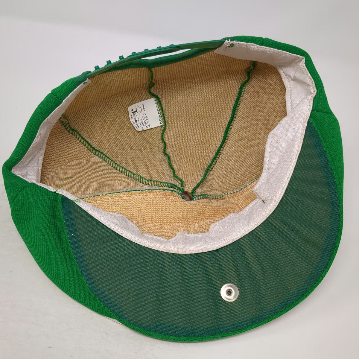 Jacobson Newsboy Cap Green One Size Hat Jameson Irish Whiskey Snapback Made USA