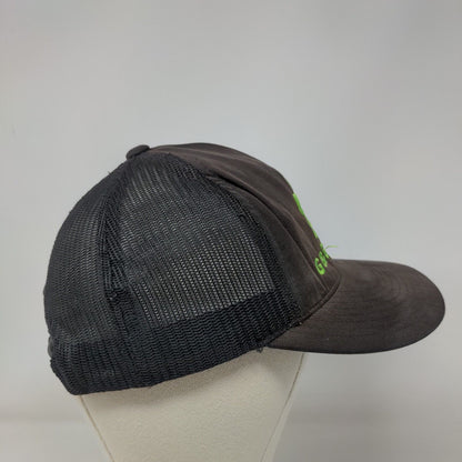 G&G Lawn Care Snapback Trucker Hat Black OSFA Embroidered Mesh Back Sport-Tek