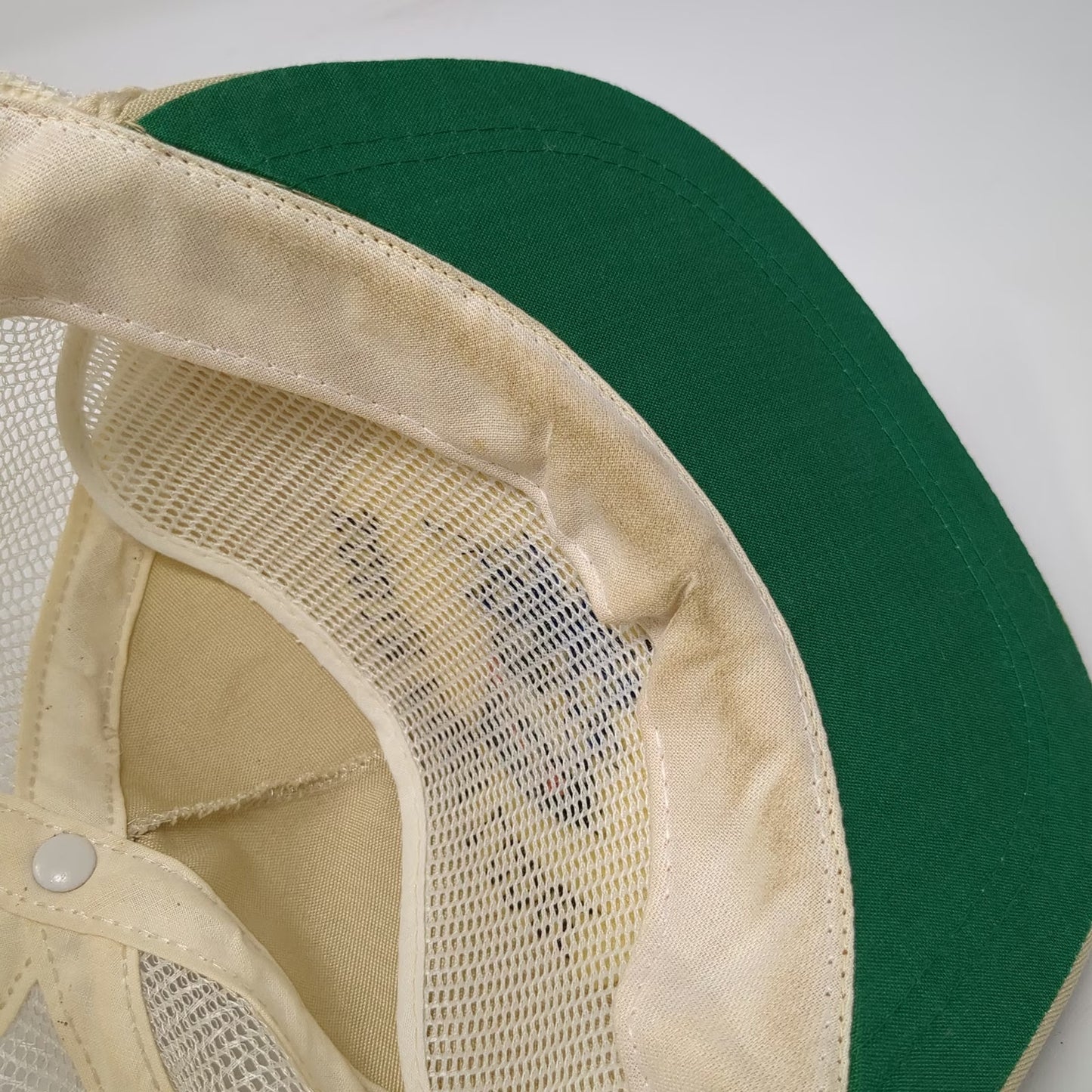 Imperial Baseball Cap Beige South Fork Lodge Idaho Trout Rope Fish Hat Vintage