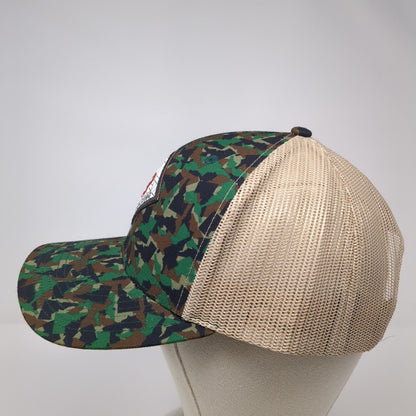 Barrier Building Snapback Trucker Hat Camouflage OS Adjustable Mesh Pride Camo