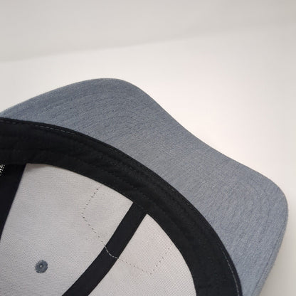 Follow The Deal Investments Snapback Trucker Hat Gray One Size Mesh Back