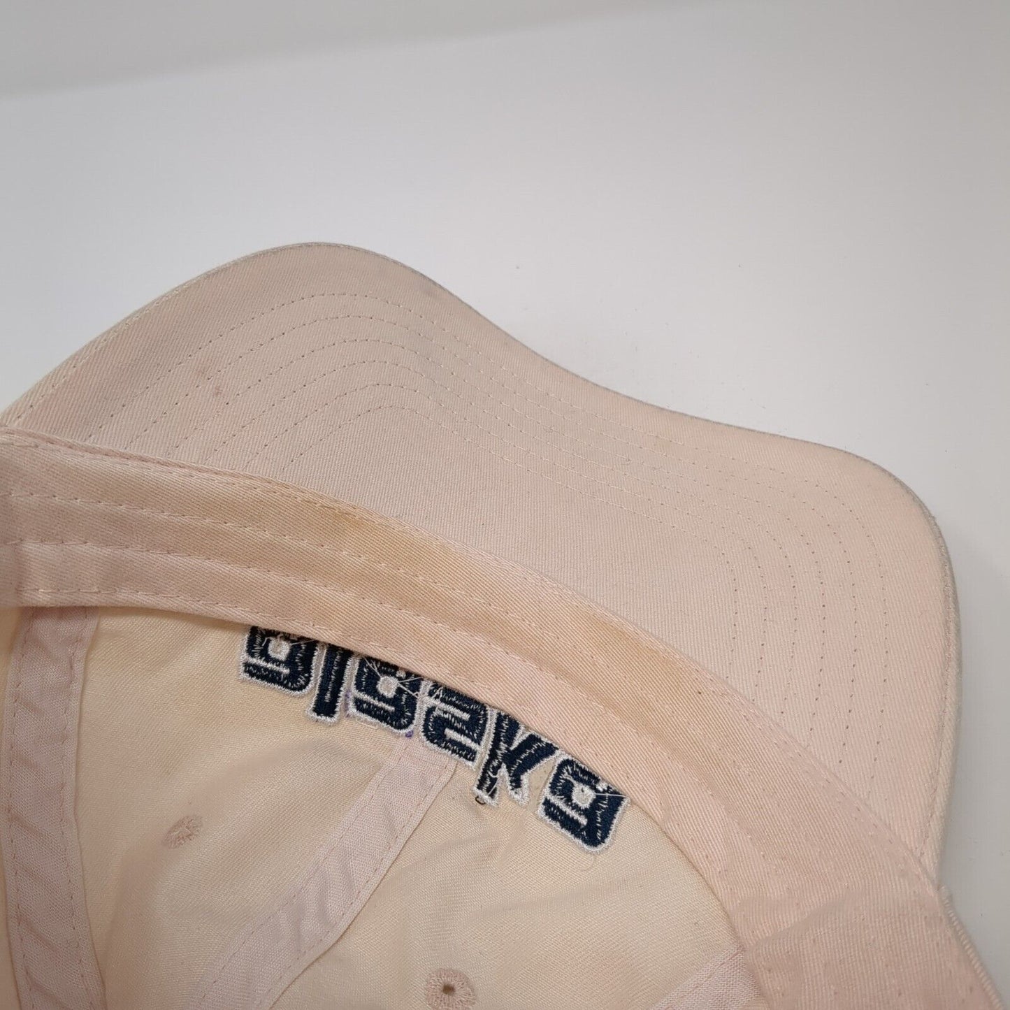 Alaska Spell Out Slideback Hat Tan One Size Adjustable Embroidered