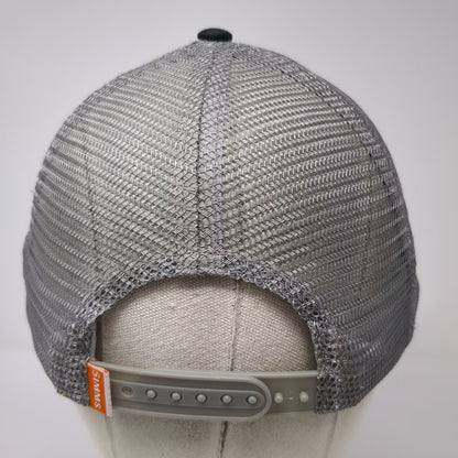Simms Fishing Products Bozeman Montana Black Trucker Hat One Size Mesh Snapback