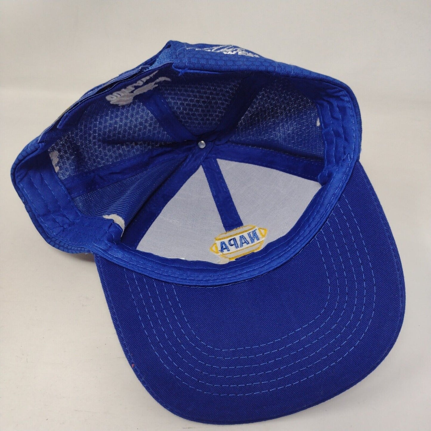 NAPA Racing Strapback Hat Blue OSFA Embroidered Logo NASCAR NHRA Outlaws