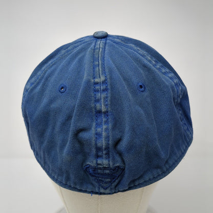 Superman Fitted Hat Blue One Size A-Flex Embroidered Vented Holes 6 Panel Anoma