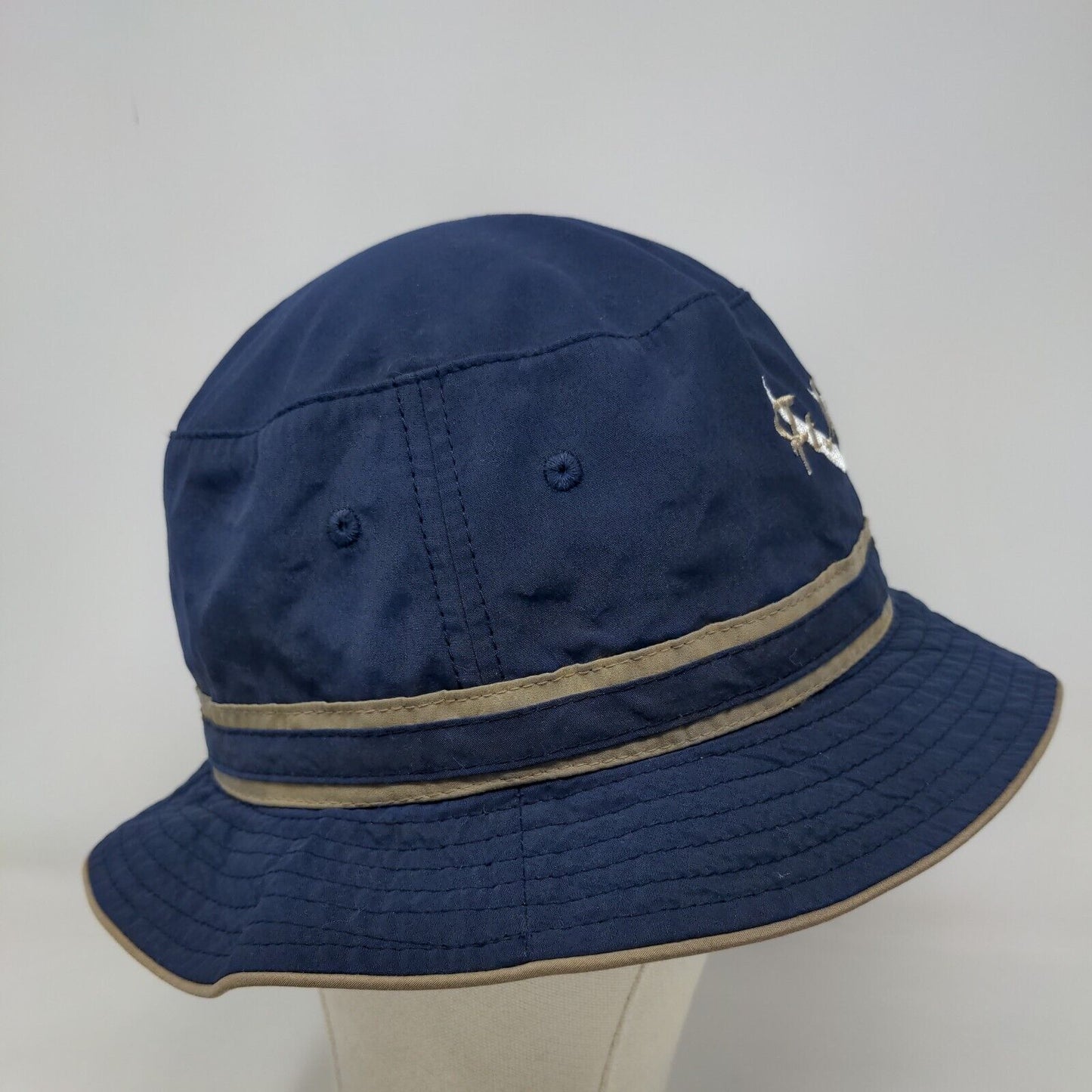 Ft. Myers Beach Bucket Hat Blue 58cm Embroidered Vent Holes Jacobson