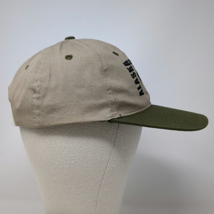 Tongass Trading Company Snapback Beige Green One Size Alaska Moose EST 1959 Hat