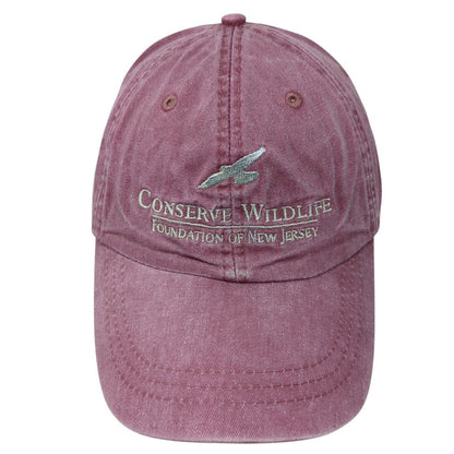 Conserve Wildlife Foundation of New Jersey Slideback Hat Red OS Adjustable Adams