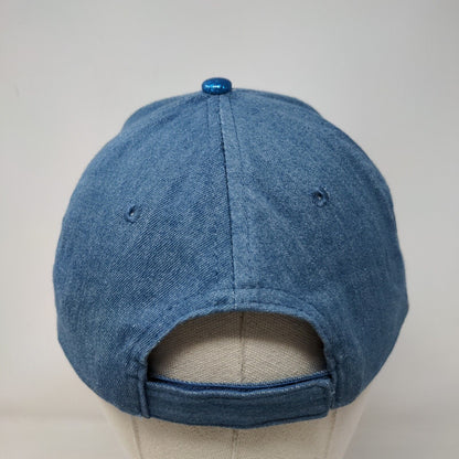 Disney Stitch Strapback Hat Blue OSFM Adjustable Embroidered Glittered