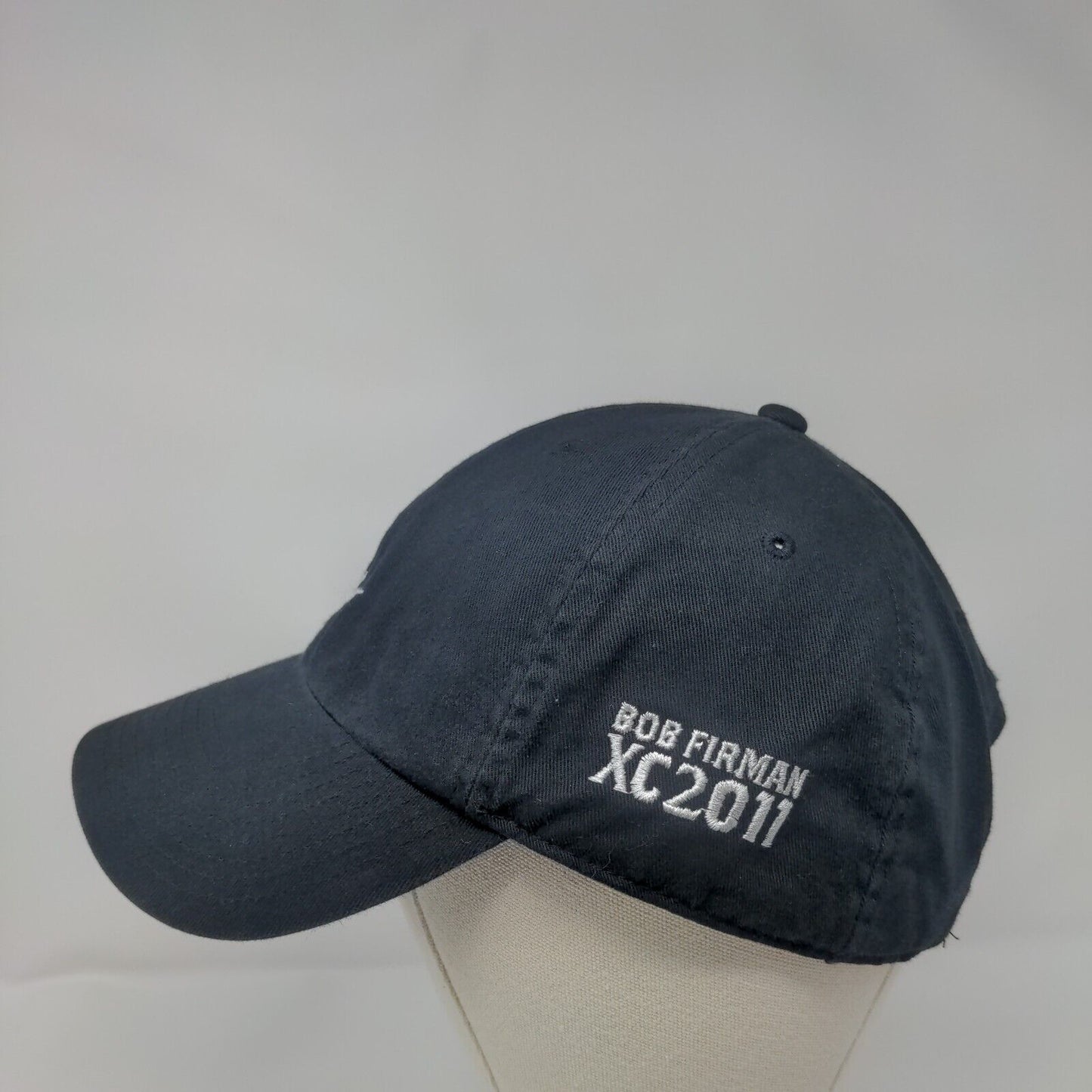 Nike Swoosh Slideback Hat Black OSFA Embroidered Bob Firman XC 2011