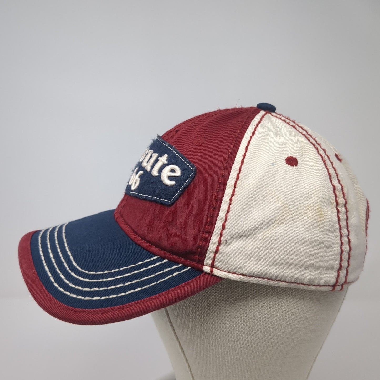 Route 66 Slideback Hat Multi One Size Embroidered Colorblock Jacobson