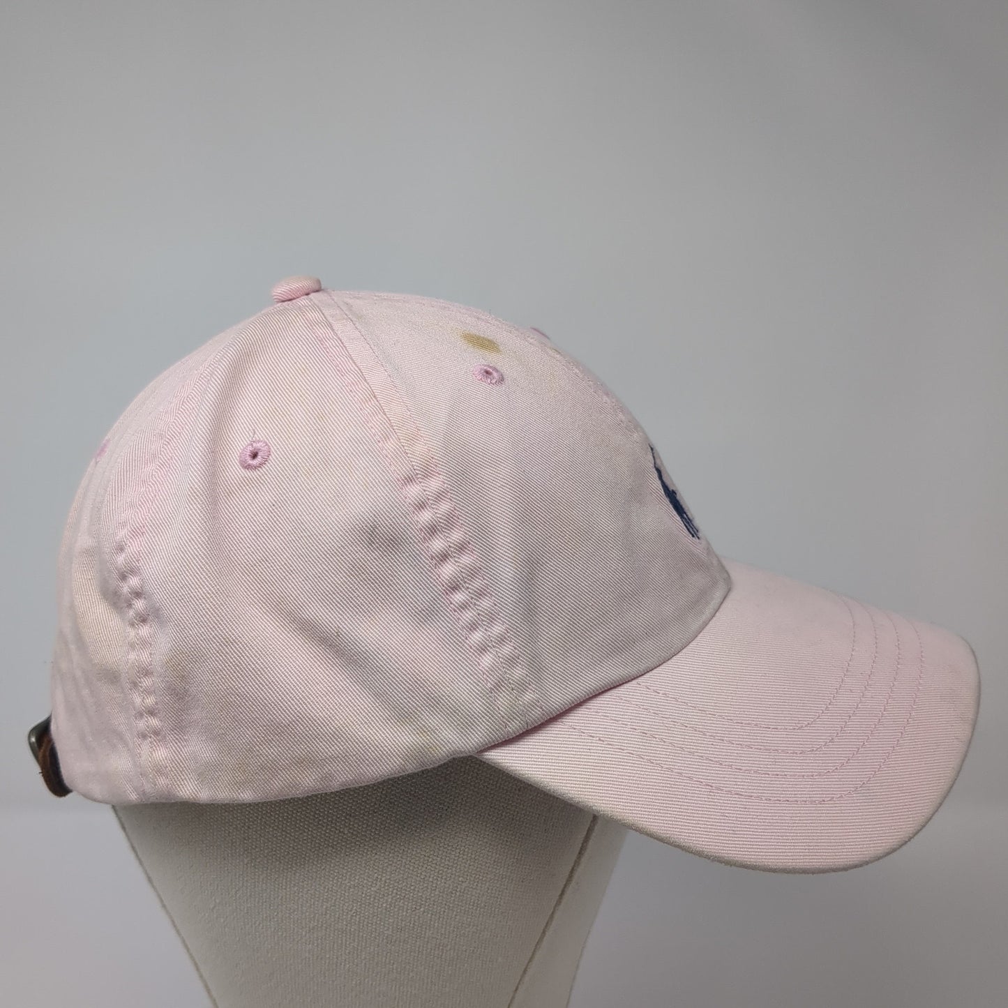 Polo Ralph Lauren Small Pony Slideback Hat Pink One Size Leather Strap