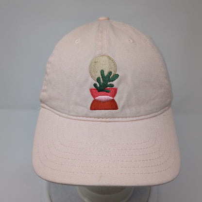 Mighty Fine Slideback Hat Pink One Size Adjustable Embroidered 6 Panel Cotton