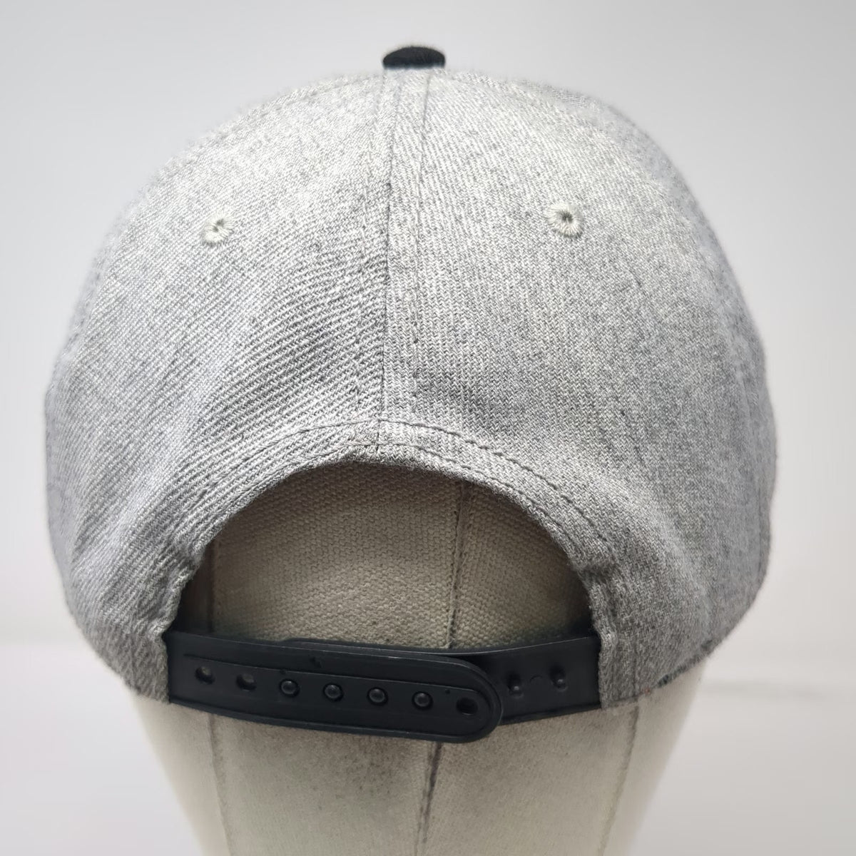 H&M Snapback Hat Gray One Size Flat Brim Harlem New York Basketball Athl Dept