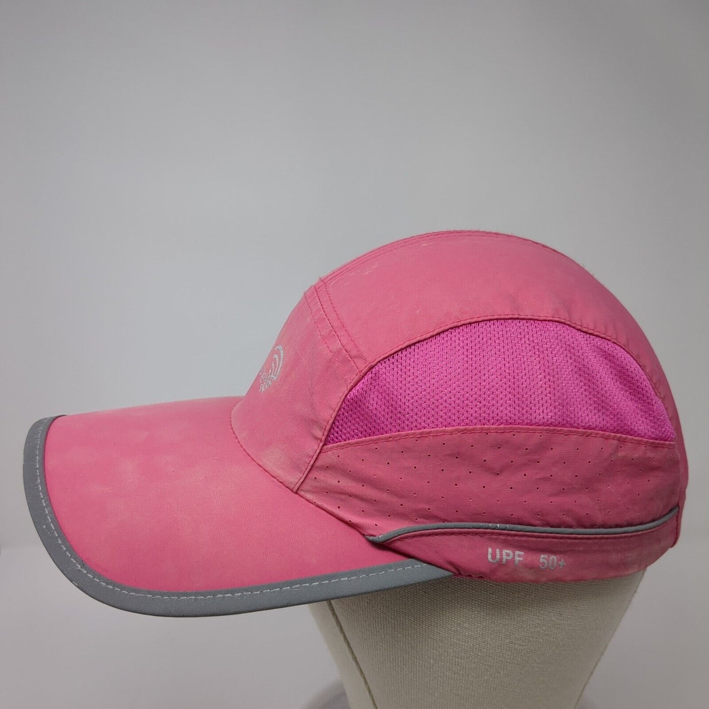 RRvane Strapback 5 Panel Cap Pink Size 56cm-62cm Adjustable Embroidered