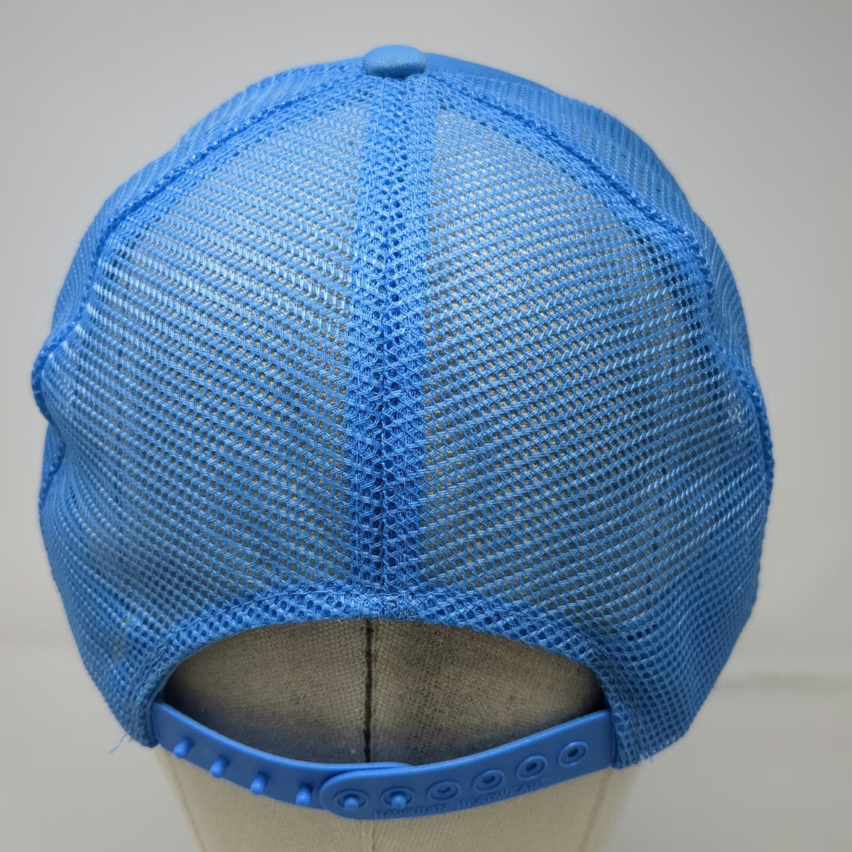 Hawaiian Headwear Trucker Hat Blue Yellow One Size Hawaii Rope Mesh Snapback Hat