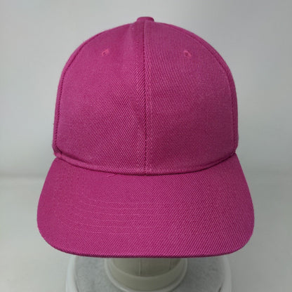Unbranded Strapback Hat Pink One Size Blank Solid Adjustable 6 Panel
