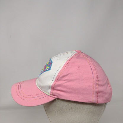Supergirl Strapback Hat Pink OSFM Adjustable Embroidered 6 Panel DC Comics