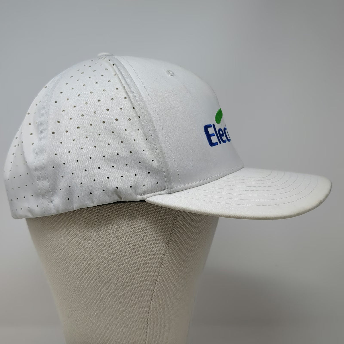 Richardson Trucker Hat White L Electrolit Instant Hydration Perforated Snapback