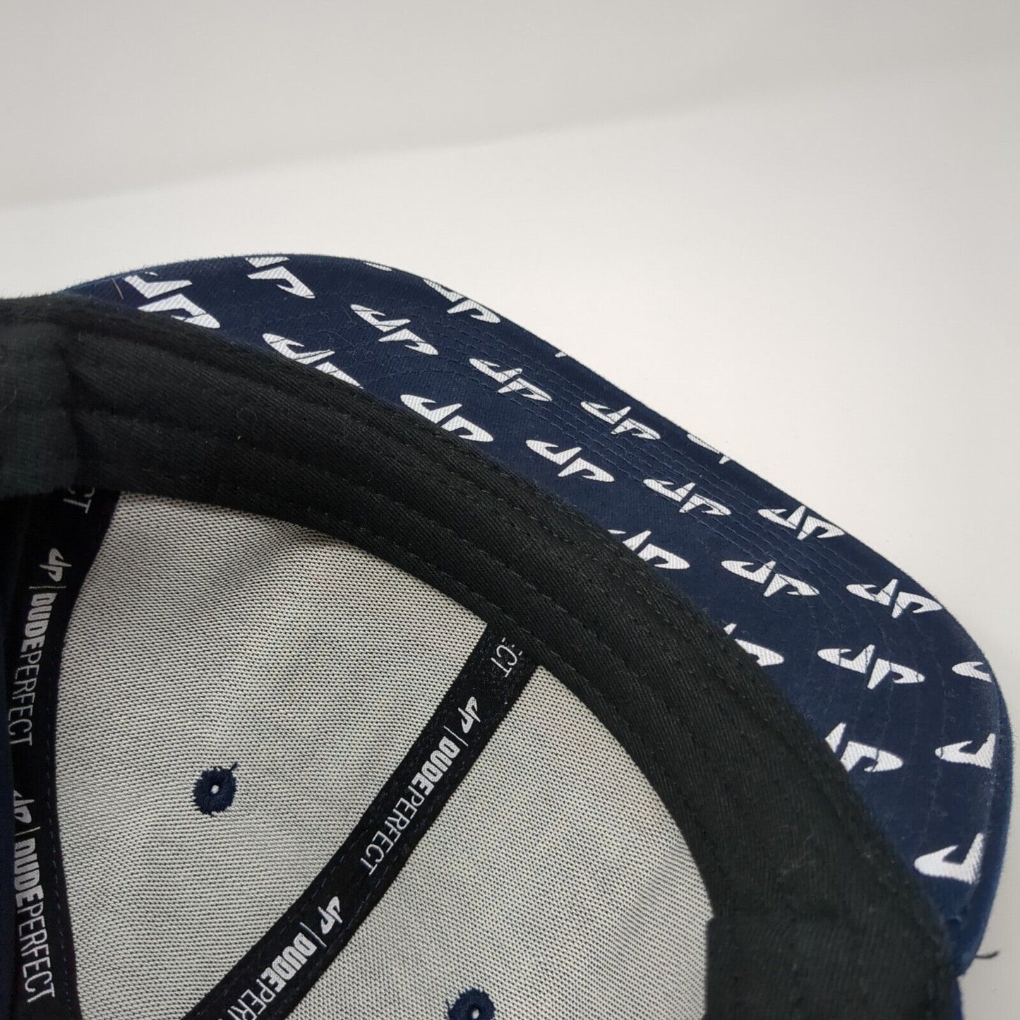 Dude Perfect Snapback Hat Blue One Size Adjustable Embroidered 6 Panel