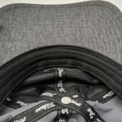 Titleist Baseball Cap Gray One Size Heathered Performance Spandex Blue Logo Hat