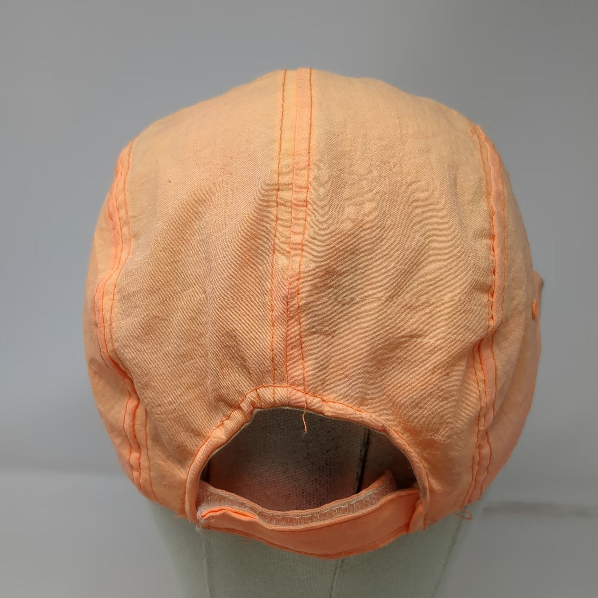 Triangle Sport Headwear 5 Panel Orange Green One Size Nylon Miami Script Hat