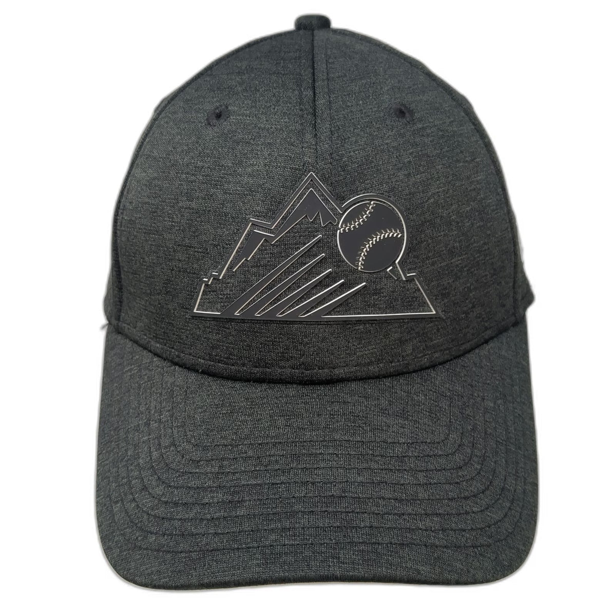 New Era Colorado Rockies MLB Baseball Cap Black L 39THIRTY Stretch Fit Patch Hat