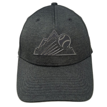 New Era Colorado Rockies MLB Baseball Cap Black L 39THIRTY Stretch Fit Patch Hat
