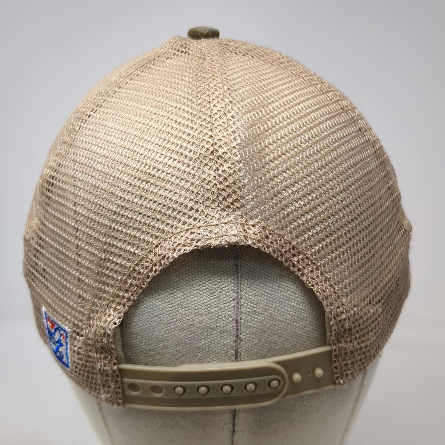 The Game Alabama Crimson Tide NCAA Trucker Hat Green Beige Red OSFM Camo Mesh