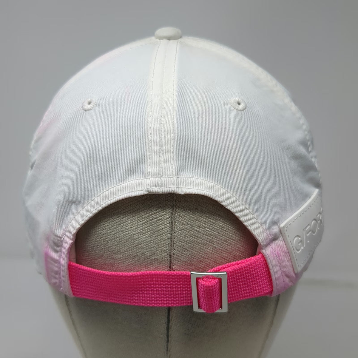 G/FORE Baseball Cap White One Size No 1 Cares What You Shot Slideback Golf Hat