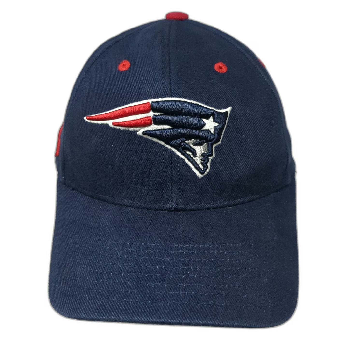 NFL New England Patriots Blue One Size Cap Hat Embroidered Logo Strapback Cotton