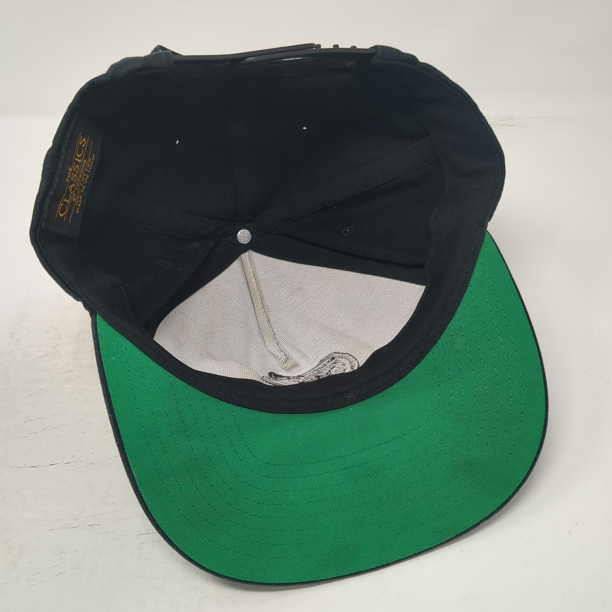 Yupoong Snapback Black One Size North Boise Futbol Club Soccer Hat Green Brim