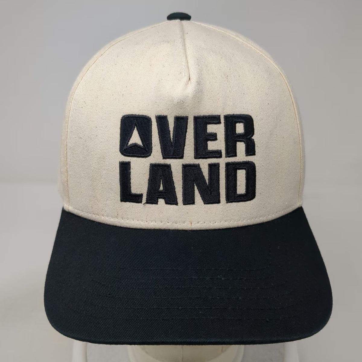 Direct Caps 5 Panel Beige Black One Size OVER LAND Mountain Snapback Cotton hat