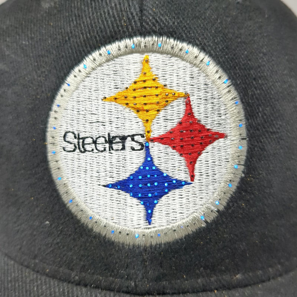 Lightwear NFL Pittsburgh Steelers Light Up Glow Black Cap Hat One Size Strapback