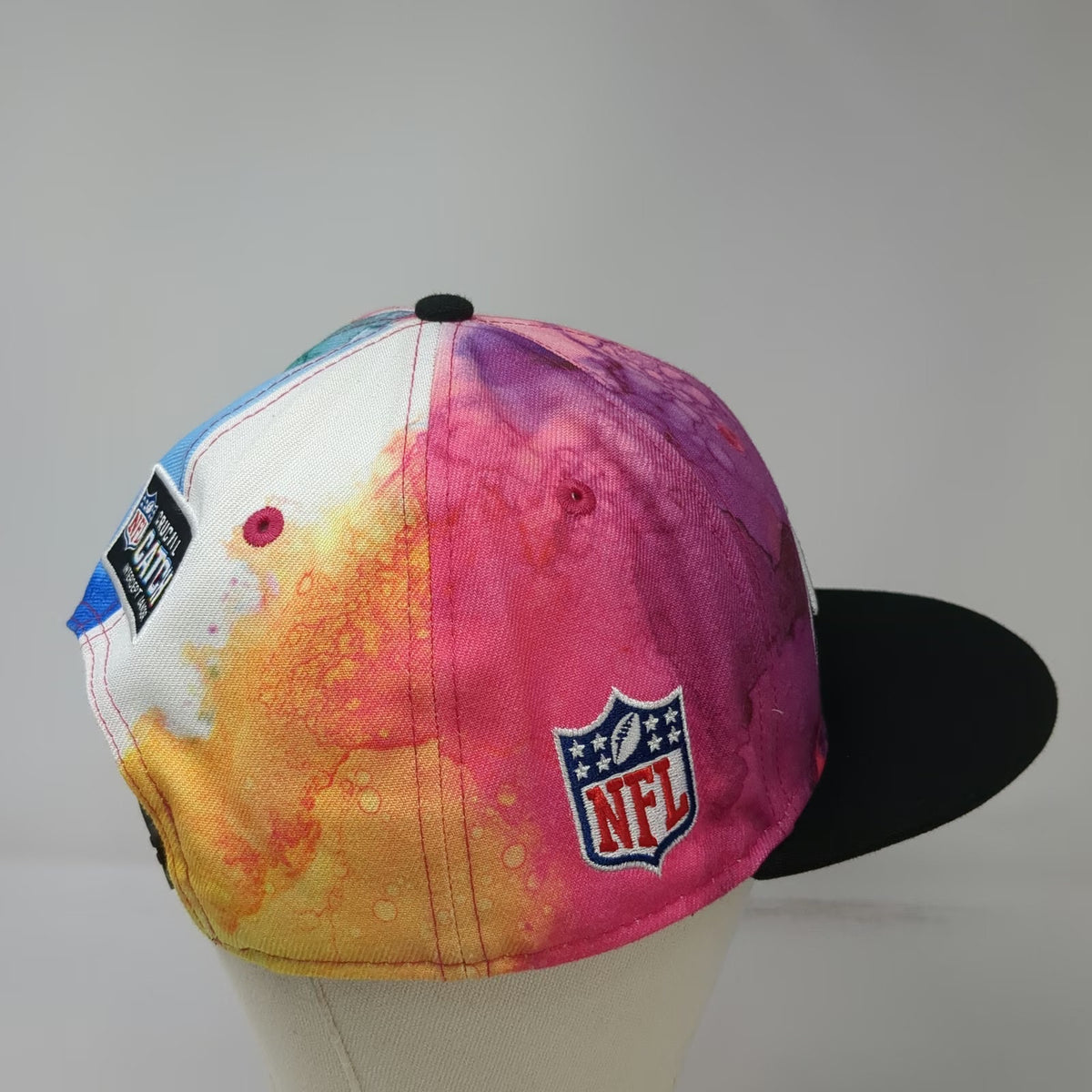 New Era Los Angeles Chargers NFL Snapback Hat Pink One Size Crucial Catch 9FIFTY