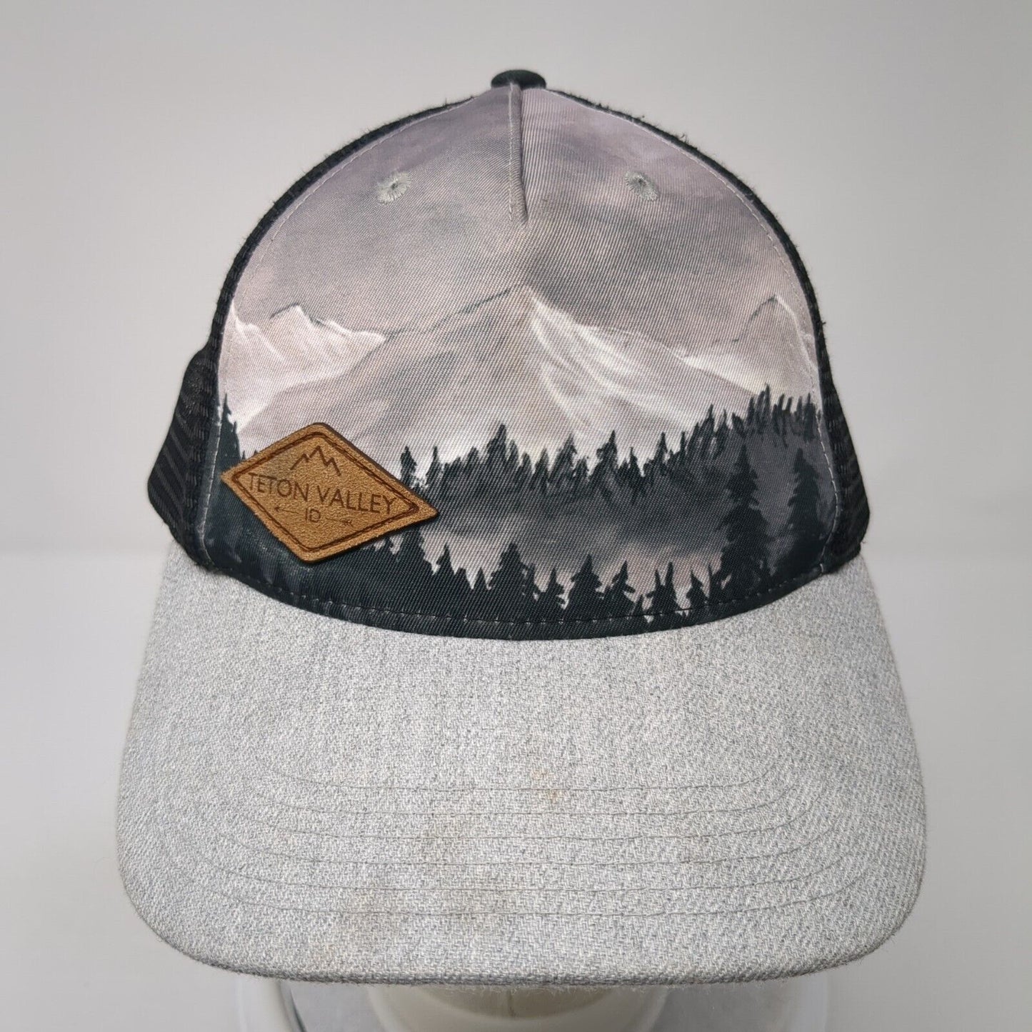 Teton Valley ID Snapback Trucker Hat Multi One Size Mesh Back Locale