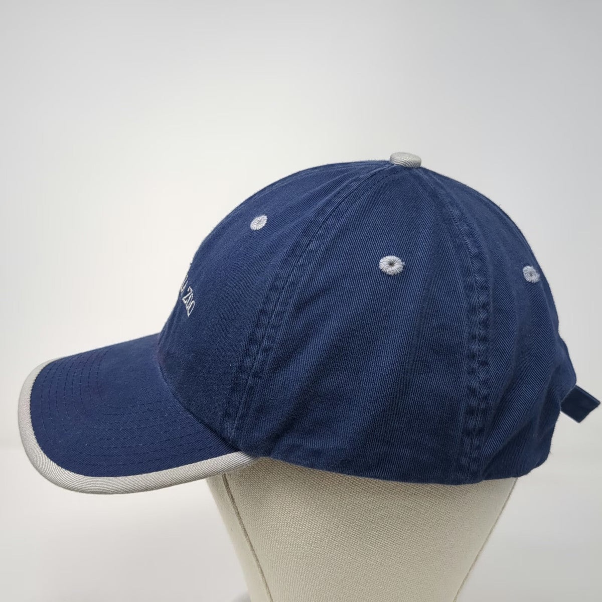 Perrin Philadelphia Zoo Tiger Baseball Cap Blue Gray One Size Slideback Hat