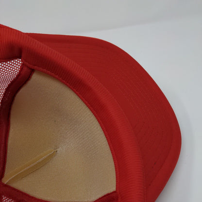 England Truck Snapback Rope Trucker Hat Red OSFA Mesh Back Nissin