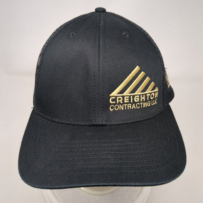 Creighton Contracting LLC Snapback Trucker Hat Black OSFA Mesh Back Richardson