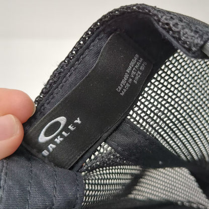 Oakley Trucker Hat Gray OS Snapback Mesh Patch Logo Adjustable Breathable Hat